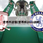 世界杯战报(世界杯2022战绩)