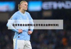 北京冬奥会金牌榜(北京冬奥会金牌榜预测)