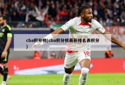 cba积分榜(cba积分榜最新排名表积分)