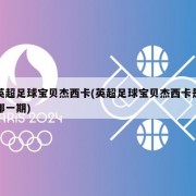 英超足球宝贝杰西卡(英超足球宝贝杰西卡是哪一期)