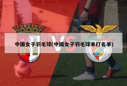 中国女子羽毛球(中国女子羽毛球单打名单)