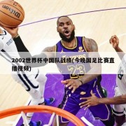 2002世界杯中国队战绩(今晚国足比赛直播视频)