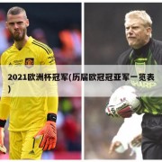 2021欧洲杯冠军(历届欧冠冠亚军一览表)