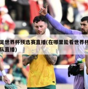 国足世界杯预选赛直播(在哪里能看世界杯中国队直播)