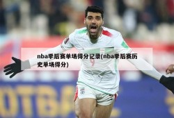 nba季后赛单场得分记录(nba季后赛历史单场得分)