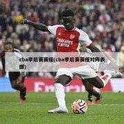 cba季后赛赛程(cba季后赛赛程对阵表图)