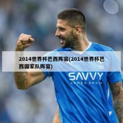 2014世界杯巴西阵容(2014世界杯巴西国家队阵容)