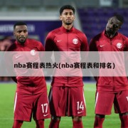 nba赛程表热火(nba赛程表和排名)