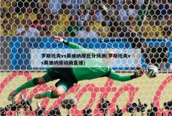 罗斯托夫vs莫迪纳摩比分预测(罗斯托夫vs莫迪纳摩动画直播)