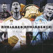 凯尔特人队员名单(凯尔特人队员名单工资)
