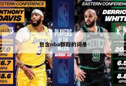 包含nba群殴的词条