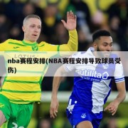 nba赛程安排(NBA赛程安排导致球员受伤)