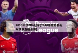 2018年世界杯冠军(2018年世界杯冠军决赛直播录像)