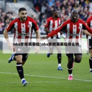 nba常规赛赛程(nba常规赛赛程排名榜)